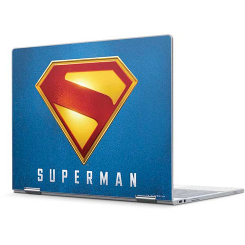 Superman 2025 Classic Superman Shield Emblem Pixelbook Skin